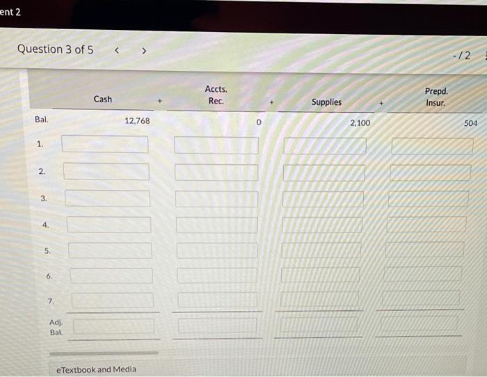 + Equip. . Equip. 2.100 504 4,200 0 Accts. Pay. Int. +
