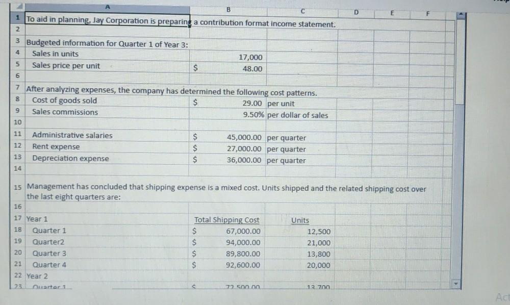 high-low method. 2. Prepare Income statements for a merchandising company using the