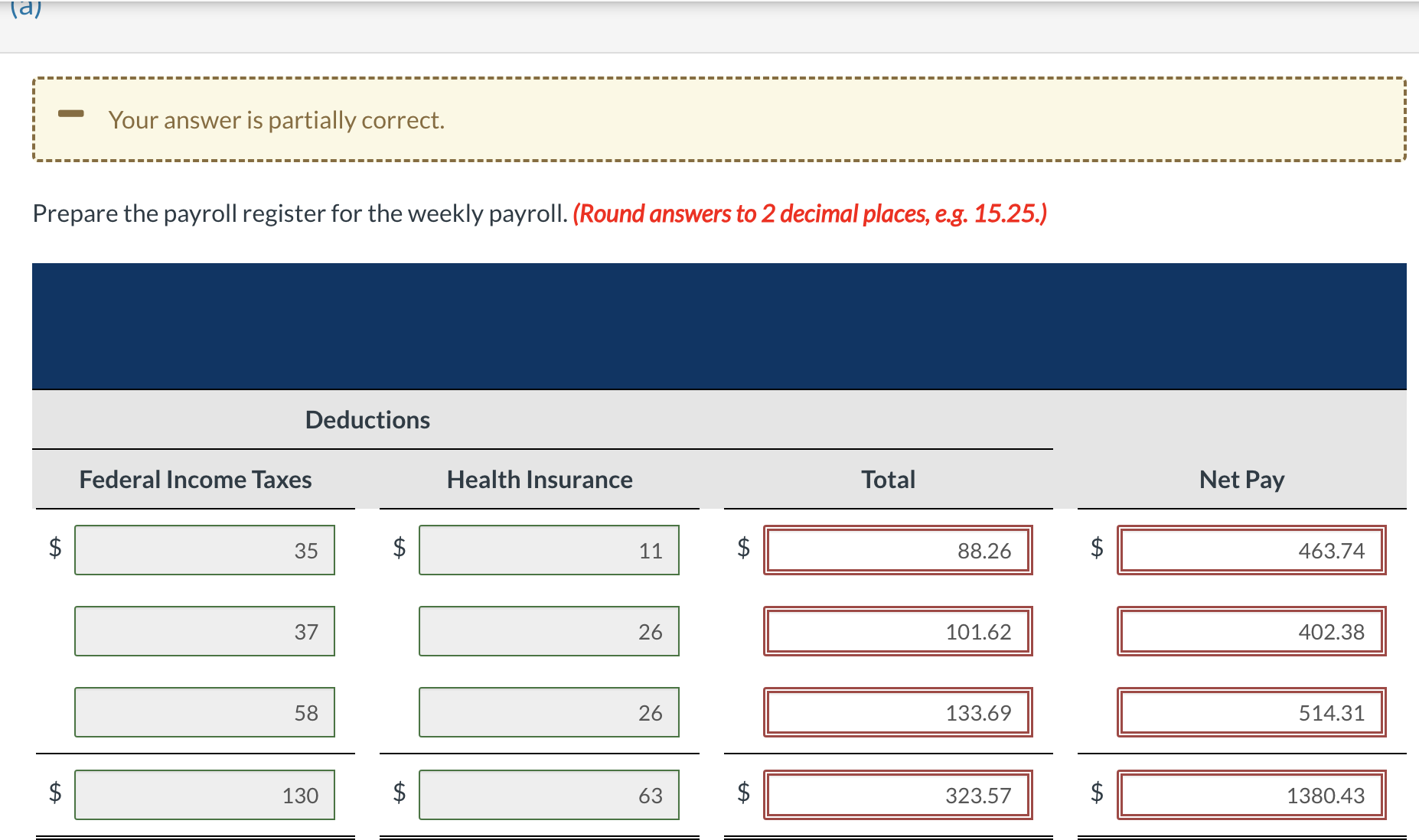 per week. FICA taxes are 7.65% on the first $132,900 of gross