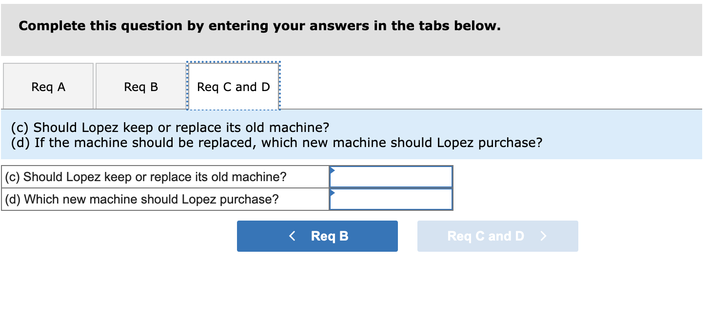 with Machine B. (Amounts to be d indicated with a minus sign.)