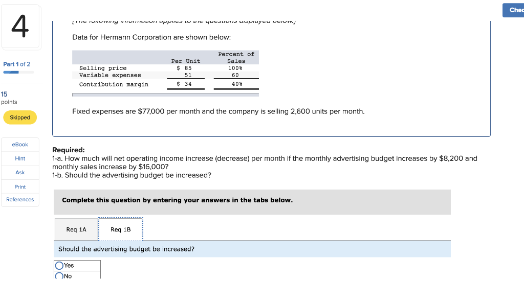 $ 85 51 $ 34 Percent of Sales 100% 60 40% Part