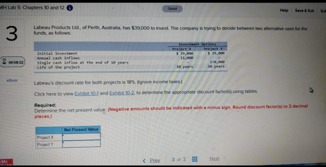  Answer with solution please MH Lab 5: Chapters 10 and 12