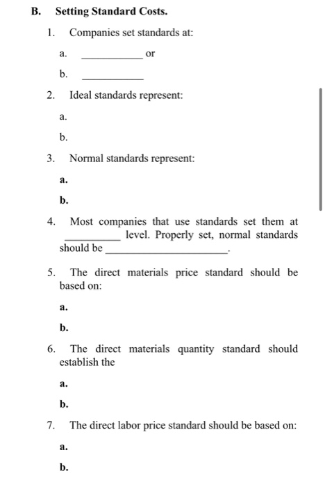 those imposed by government agencies are often called 2. Both standards and