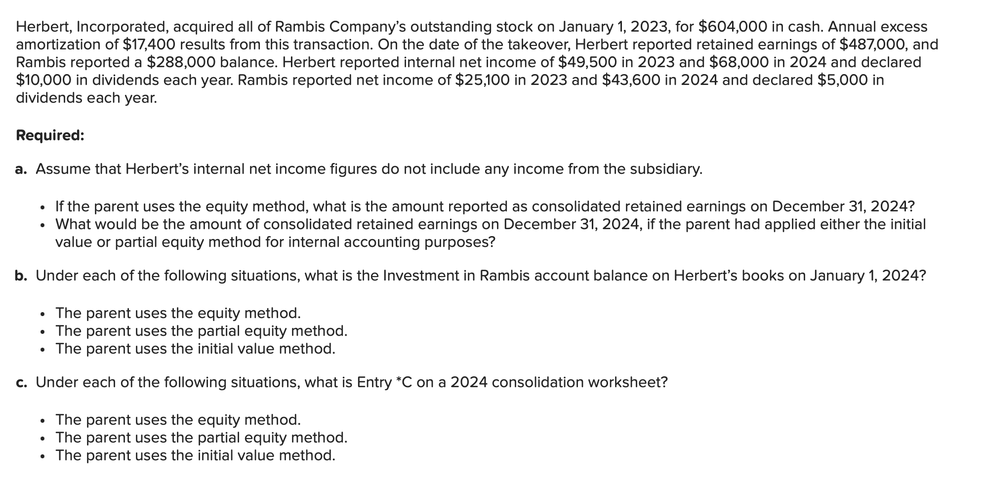 Please provide solution is the format given. Please also provide the equations