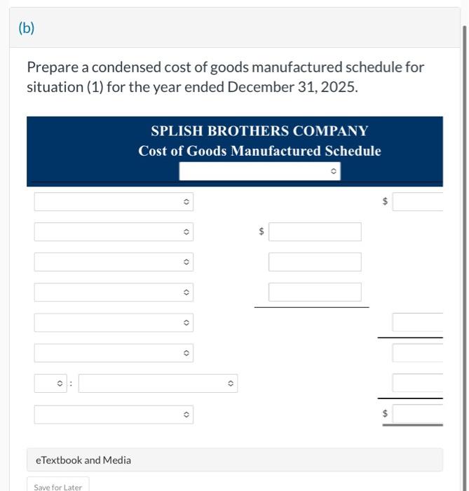 for each letter. Your answer is correct. Determine the missing amount for