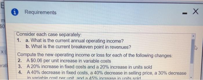  answer 1b-6 correctly. ill thumbs up i Requirements . mi $0