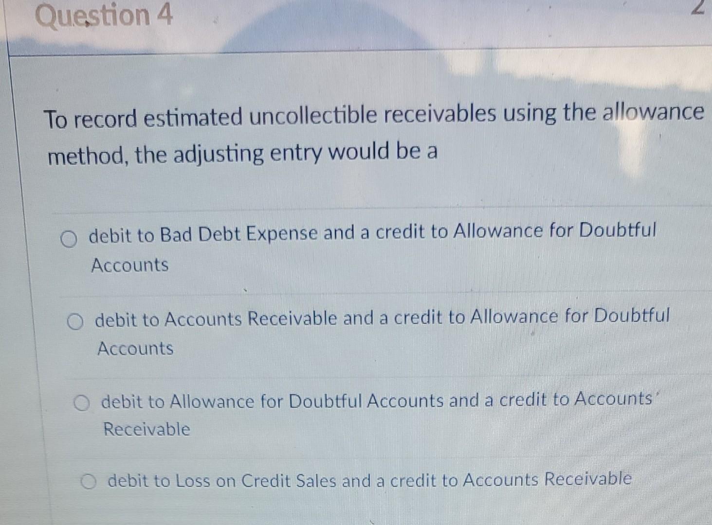 estimated at 1/2 of 1% of net sales. Determine: (a) the amount