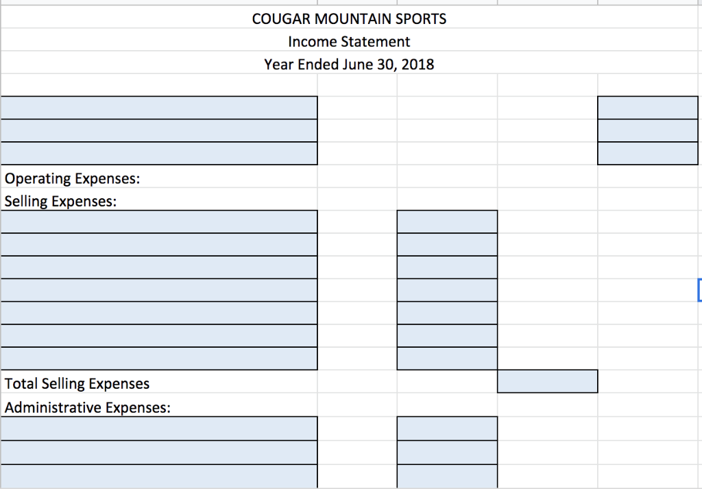 Income Statement. For example, the Rent Expense is divided into two categoriesSd