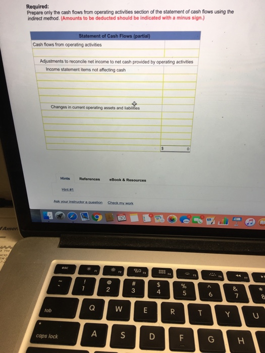 P2 The following income statement and information about changes in noncash current