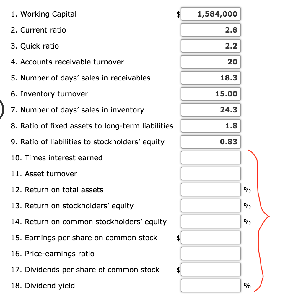 follows. The market price of Marshall common stock was $82.60 on December