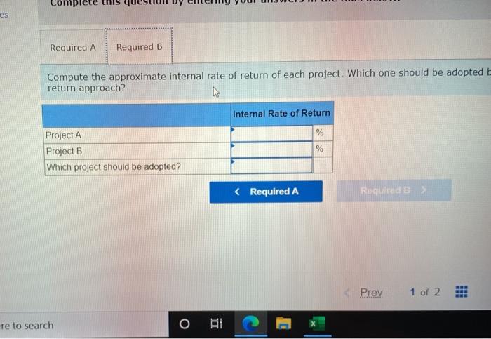 present value and internal rate of return to evaluate investment opportunities LO