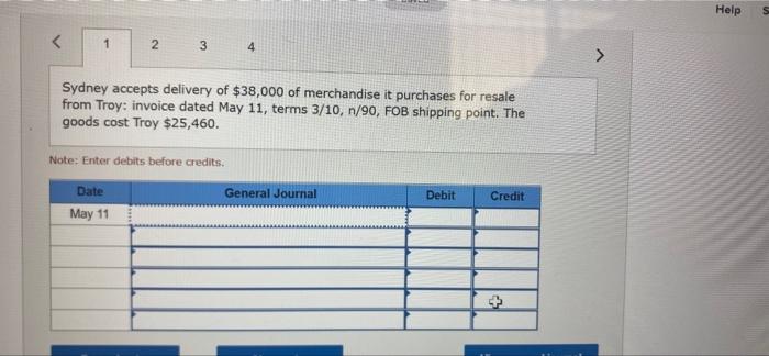 (seller) enter into the following transactions May 11 Sydney accepts delivery of