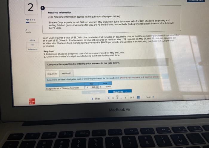  can someone help? i keep getting May wrong. 2 Part 26