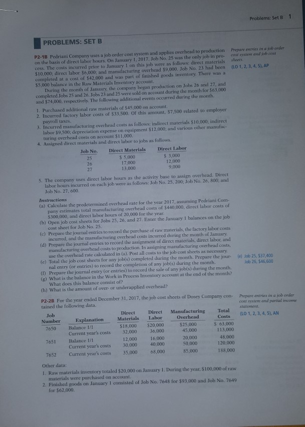  can i please get help with problem P2-2B Problems: Set B