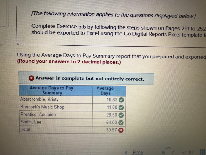 anyone knows what is the correct answer for total? The following information