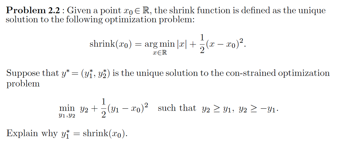Please explain all steps. Problem 2.2 : Given a point xo ER,