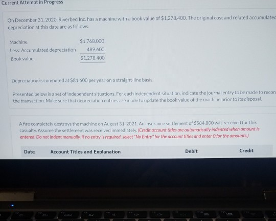 Current Attempt in Progress On December 31, 2020, Riverbed Inc. has