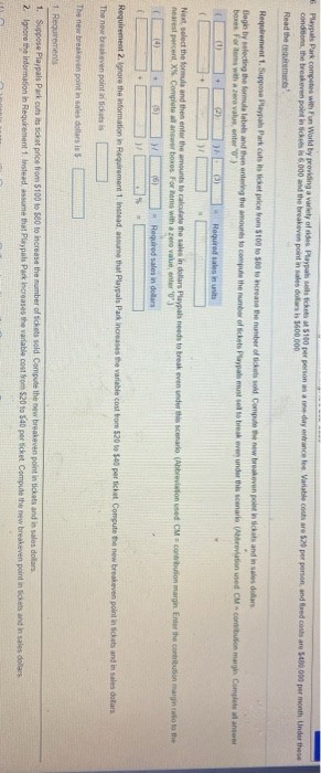 Park competes with Fun World by providing a variety of rides Story