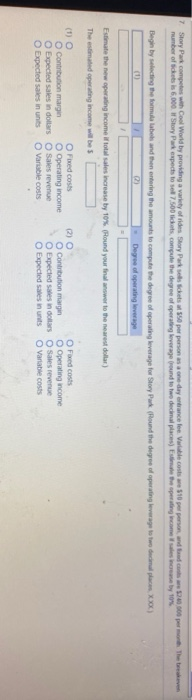 sells det at $100 per personas a one-day entrance fee: Variable costs