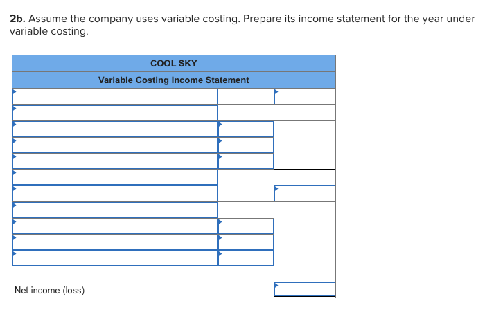 its first year of operations. During this first year, the company produced