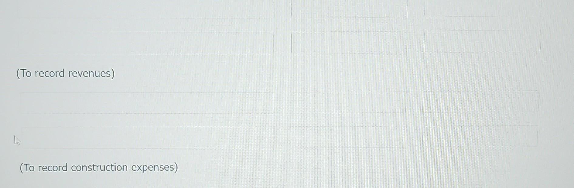 the percentage-of-completion method, calculate the percentage complete for each year of the