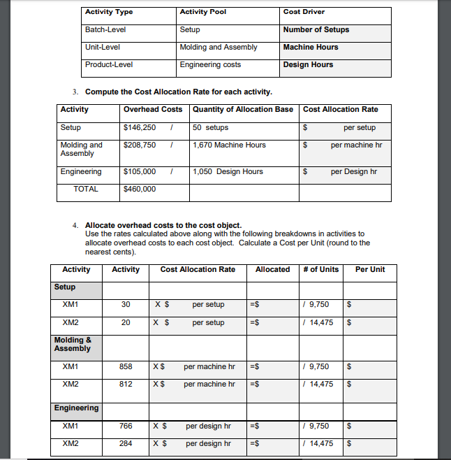 machine hours as the single allocation base for both products. Following is