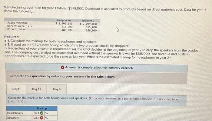  please help me solve for "speakers" in Req A1. the answer