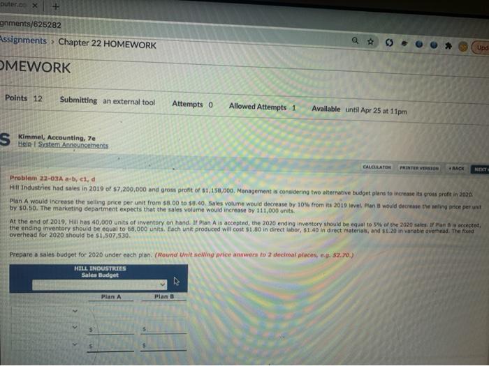  puter.cx gnments/625282 Assignments > Chapter 22 HOMEWORK 3 Upd MEWORK Points