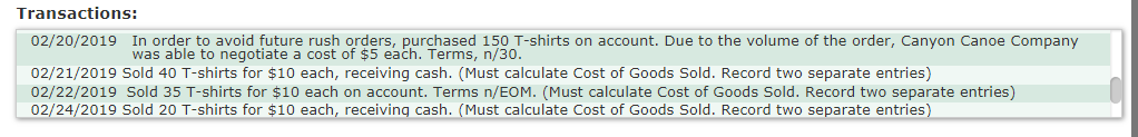 : P6-39 Background This problem continues the Canyon Canoe Company situation from