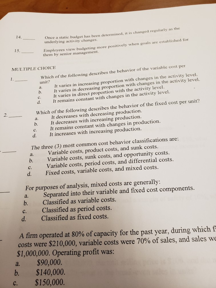 it is changed regularly as the 15. them by senior management iew