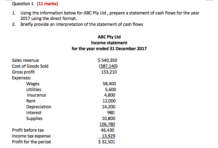 Please provide answers for both questions Question 1 (11 marks) 1.