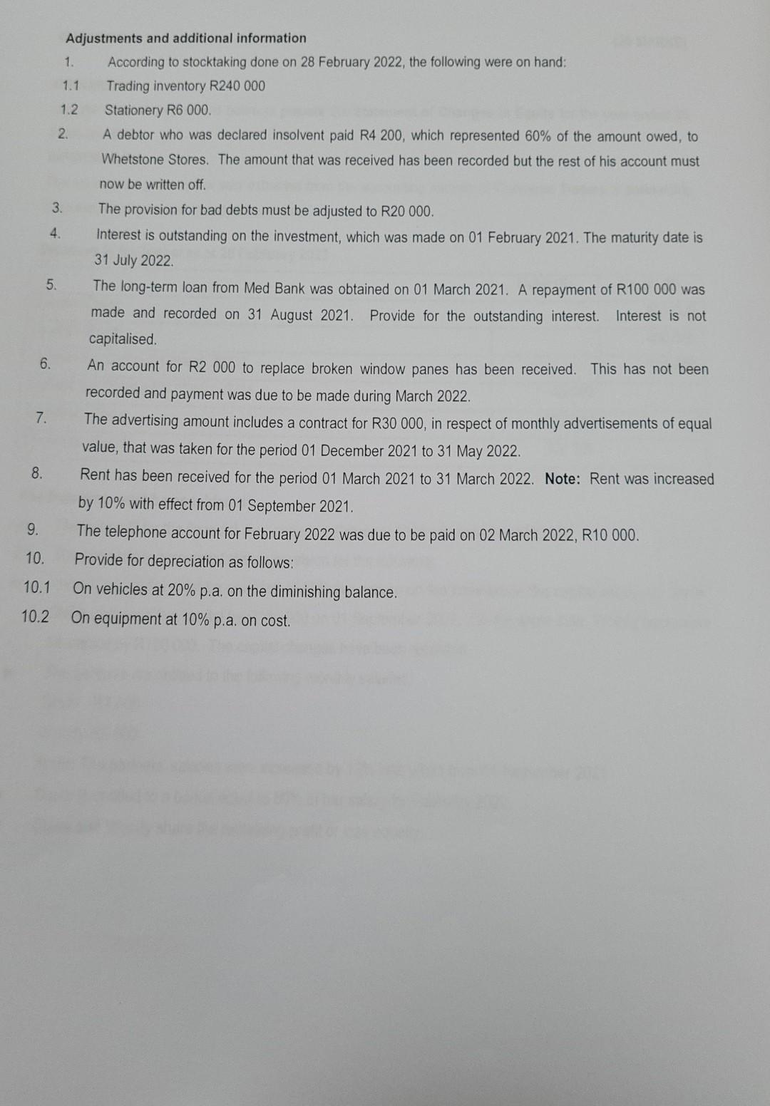 Marks) QUESTION 1 REQUIRED Use the information provided below to prepare the