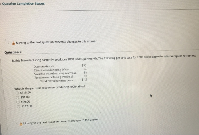 Question 6 Pederson Company reported the following: Manufacturing costs $3,190,000 Units manufactured