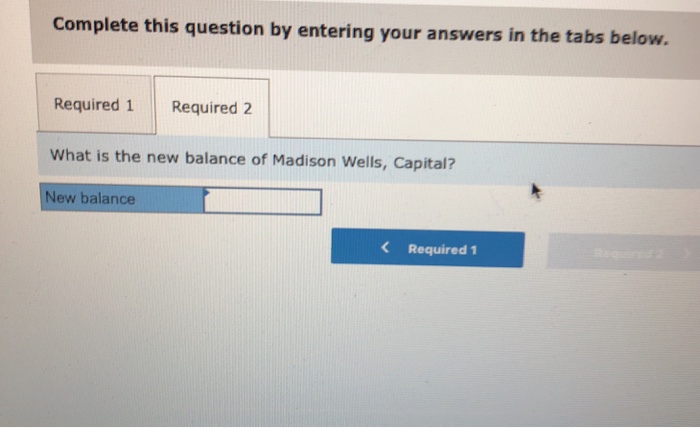 Madison Wells, Drawing has a debit balance of $12,000 and Madison Wells