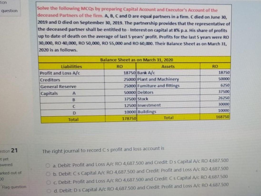 Please Answer The MCQ's and explain for me how did you