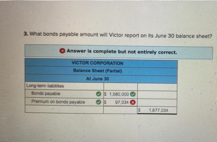 on January 1 of this year, Victor Corporation sold bonds with a