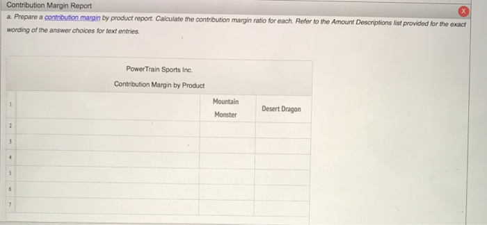 manufacturing facility operates at 100% of capacity. The following per unit information