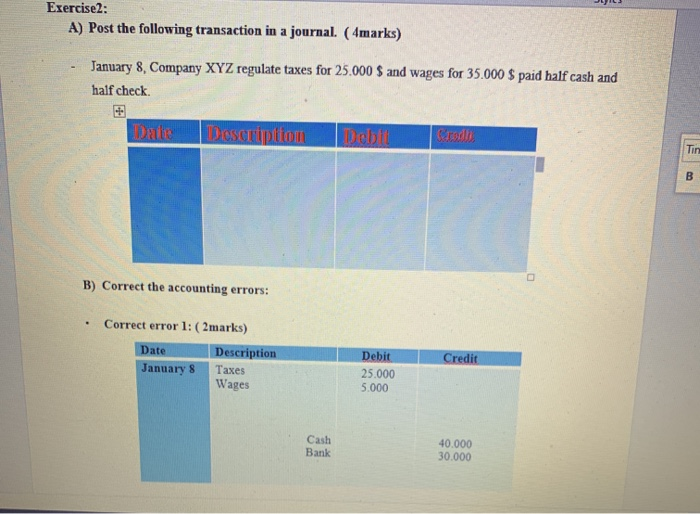 ( 4marks) April 1, Company ABC purchases equipment for 1000 and supplies