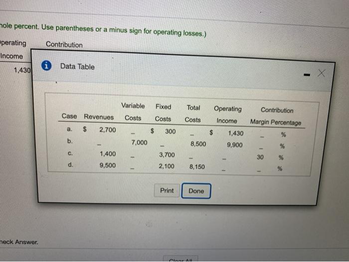 10 pts 6 of 11 (5 complete) Exercise 3-11 (similar to) The