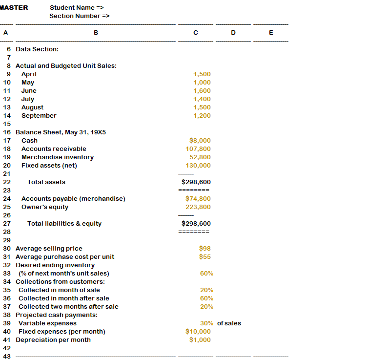  \begin{tabular}{|c|c|c|c|c|} \hline MAS & \begin{tabular}{l} Student Name > \\ Section Number