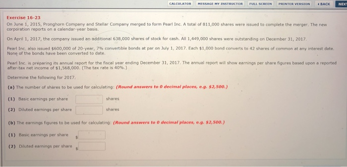  IHE CALCULATOR MESSAGE MY INSTRUCTOR 'ULL SCRE tN PRINTER VERSION BACK