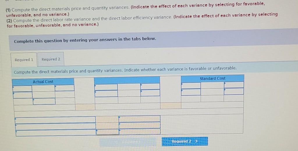 Thank you so much. Reed Corp. has set the following standard direct