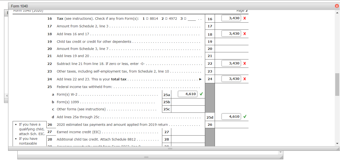 Help please ... What is my mistake please? I'm using 2020 Tax