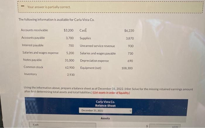 ones highlighted in red are incorrect. please help Your answer is partially