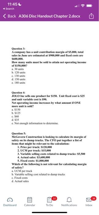 please help with the multiple choice questions 3,4 and 5 Question 3: