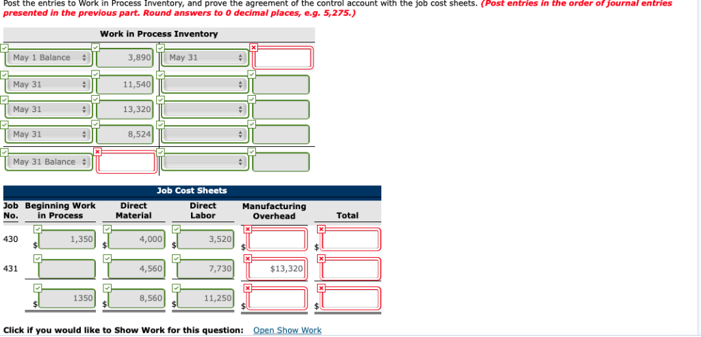 2-2 Stine Company uses a job order cost system. On May 1,