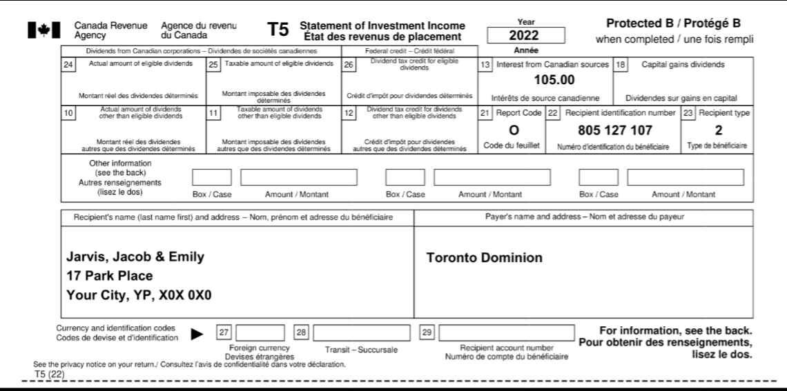 Address: 17 Park Place, Your City, YP, X0X 0X0 Phone number: (XXX)