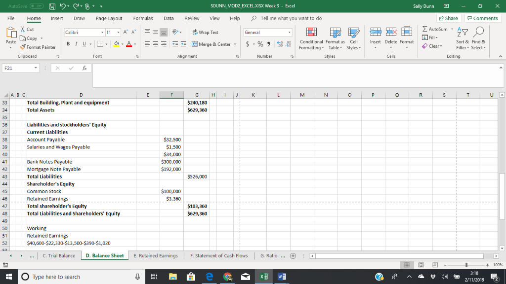 File Home Insert Draw Page Layout Formulas Data Review iew Help Tell