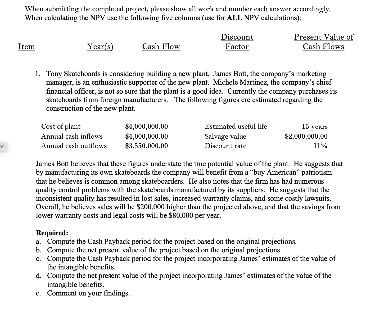 SOLVE A-E for thumbs up! Must show work!!!! When submitting the completed