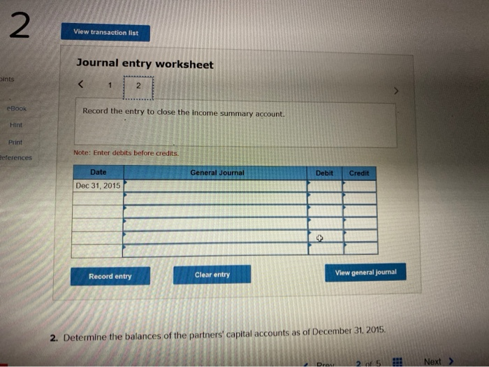 and building. The partners agreed to share income as follows: Eckert is